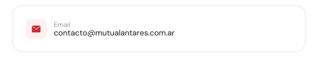 recuadro email